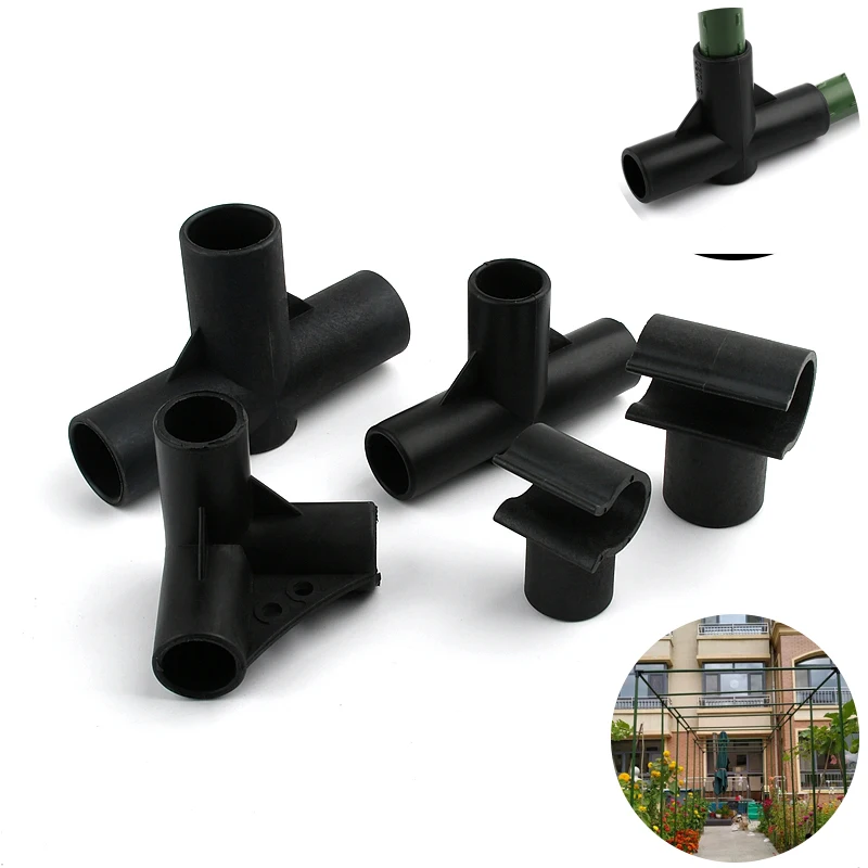 2~30 PCS Plant Support Awning Pillar Accessories Three-way Four-way Clip Garden Support Climbing Vine Shelf Connector