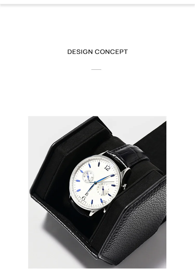 Oirlv Portable Watch Box Leather Watch Organizer Hexagon Watch Storage Box With Pillow Wristwatch Bag Birthday Gift Watch Case