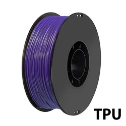 3D Printer TPU Flexible Filament Purple Elastic For Flexible Rubber Material Roll Flex 1.75mm Vacuum Packaging 250g 500g 1Kg