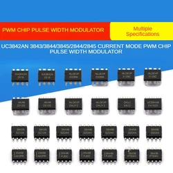 2pcs UC3842AN 3843/3844/3845/2844/2845 Current Mode PWM Chip Pulse Width Modulator