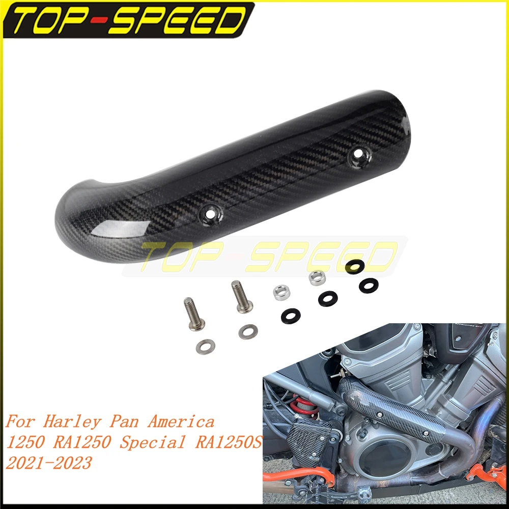 For Harley Pan America 1250 RA1250 Special RA1250S 2021-24 Exhaust Anti Scalding Shield Motorcycle Carbon Heat Protection Guard 