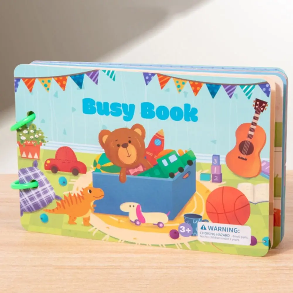 Wiederholtes Einfügen Montessori Quiet Busy Book Farbklassifizierungspapier DIY Paste Material Kit Cartoon DIY
