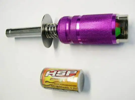 RC nitro Glow Plug Starter Igniter for 1/8 1/10 RC Car Nitro Engine a Removable Rechargable 1800mah SC Battery HSP 80102