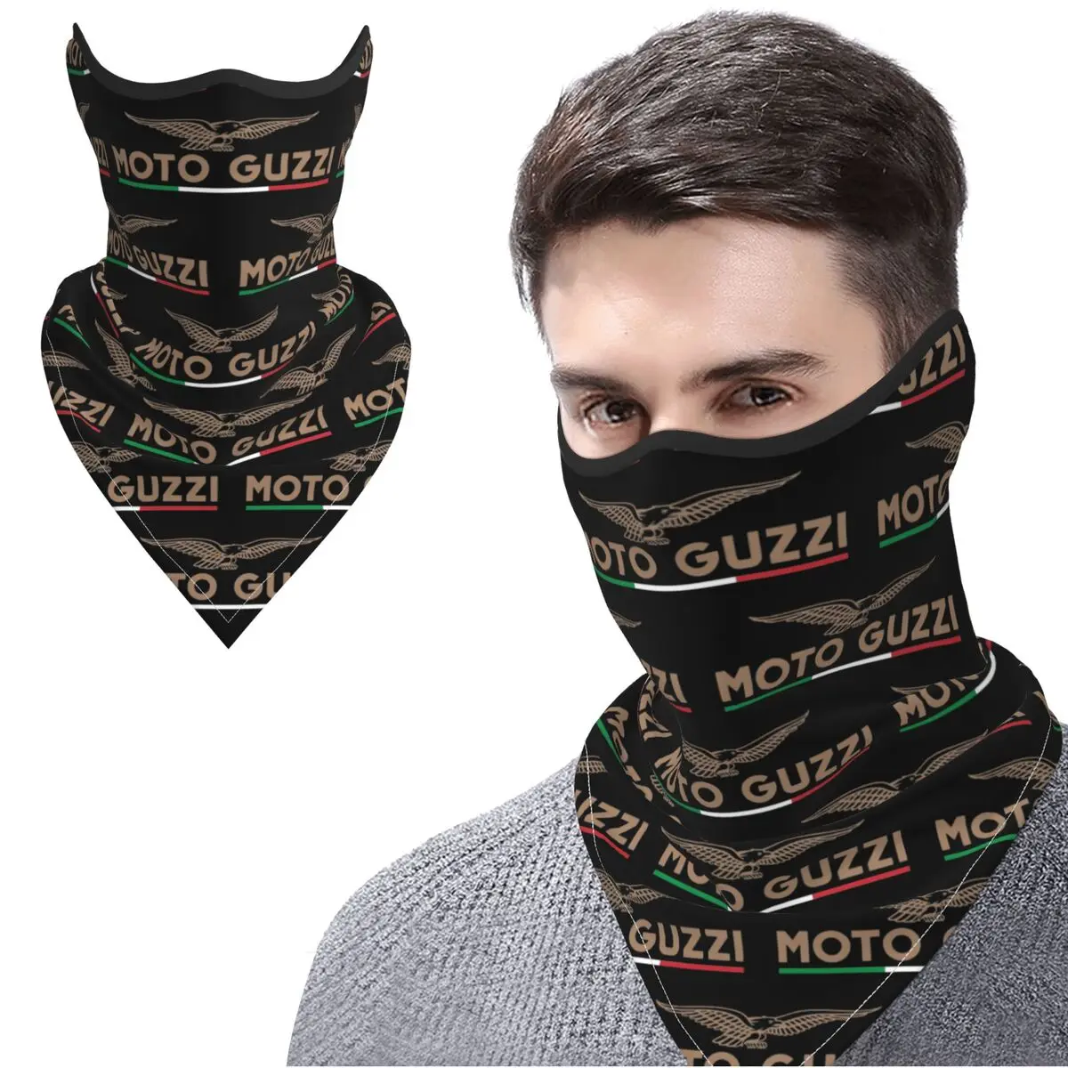 

Cooling Race Moto Guzzi Eagle Motorcycle Motor Cross Neck Gaiter Balaclava Breathable Motor Riding Scarf for Outdoor Activities