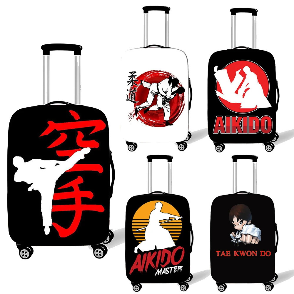 

Martial Art JUDO / Taekwondo / Jiujitsu / karate / Aikido Suitcase Covers For Travel Elastic Trolley Case Cover Luggage Cover