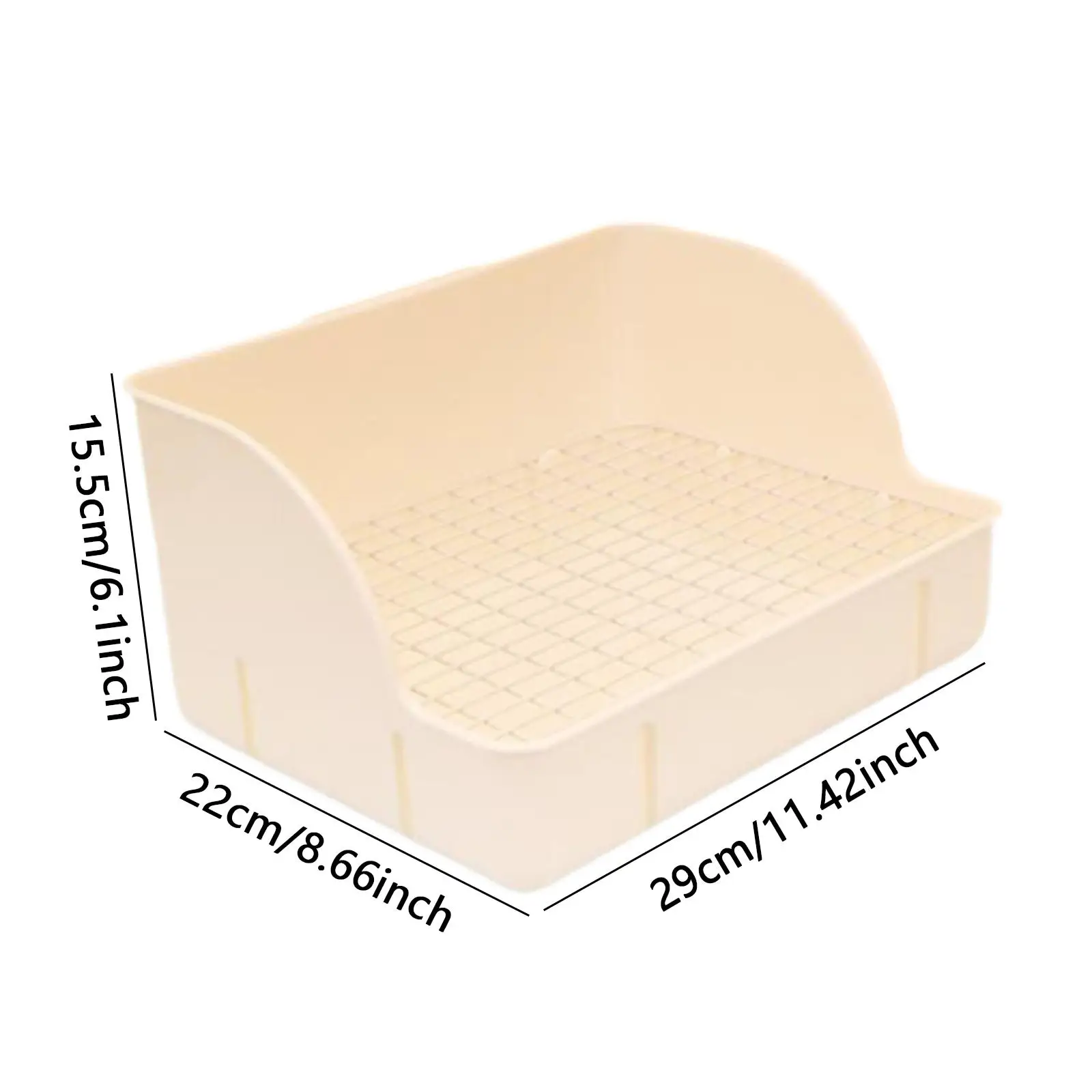 Rabbit Litter Box Cage Toilet Bedding Box for Small Animals Chinchillas Rats