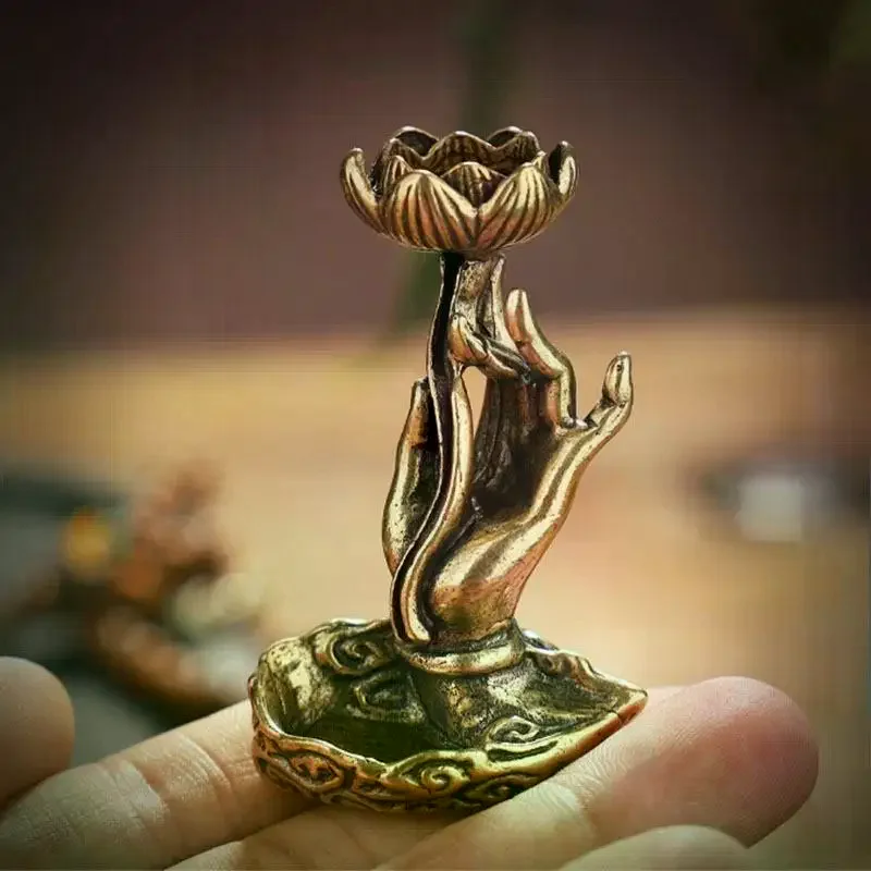 Alloy Backflow Incense Burner Mini Bergamot Waterfall Incense Sticks Holder Incense Cone Stand For Home Office Decor