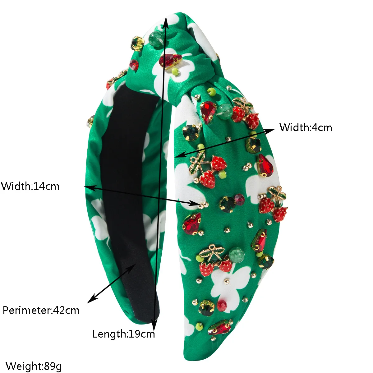 New Diamond Fruit Series Headband Avocado Cherry Alloy Drip Accessories Fashion High Cranium Hair Accessories