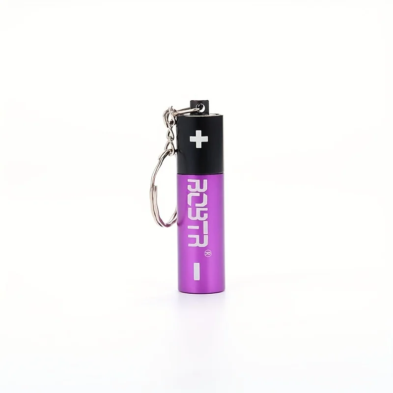 Car keychain metal 6 colors personalized detachable battery bong keychain aluminum alloy