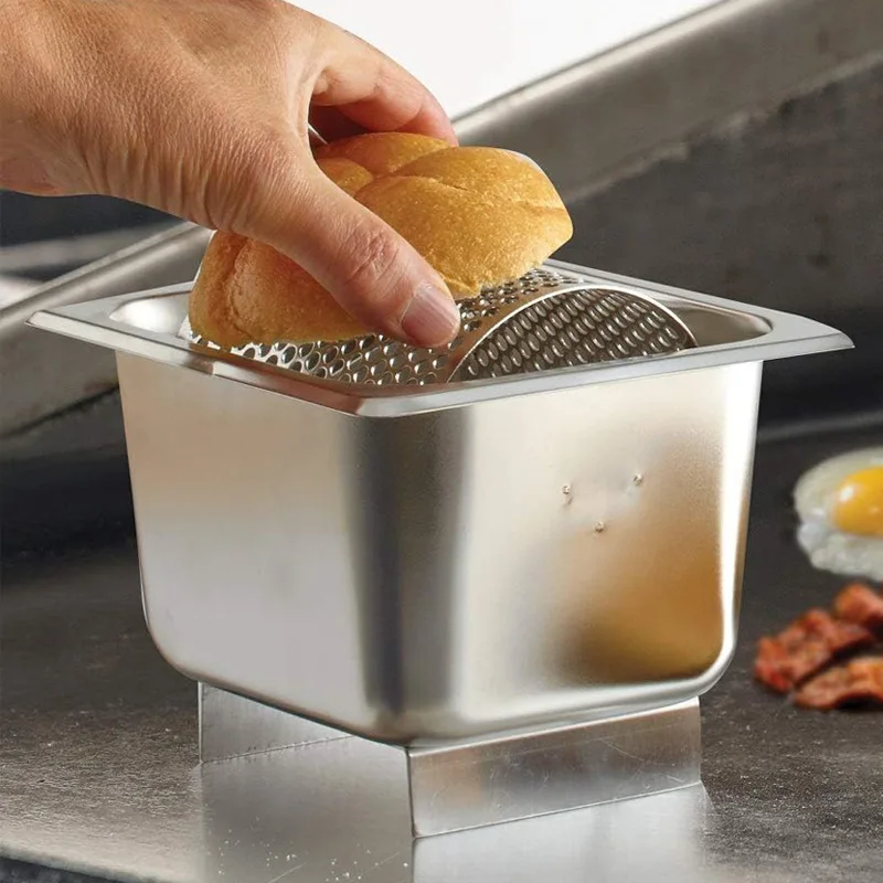 Butter Spreading Tool Roller with Stand Foot American Burger Butter Roller Tool Stainless Steel