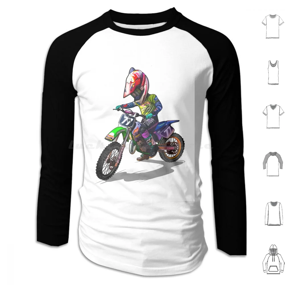 Atlanta Motor Crew Motocross 77 Hoodies Long Sleeve Motocross Supercross Sx Mx Dirtbikes