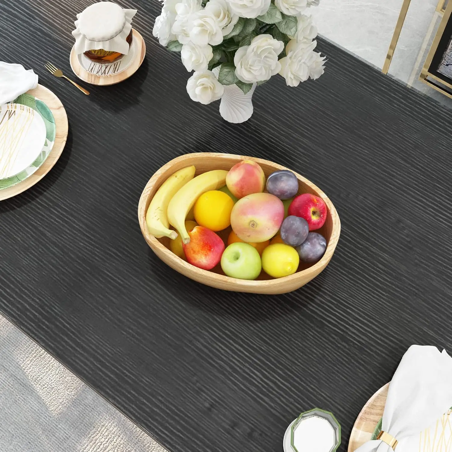 Bar Table Set, 5-Piece Dining TablesSet for 4, Modern Kitchen Table and Chairs Set Dinette Dinner Tables Set for Home