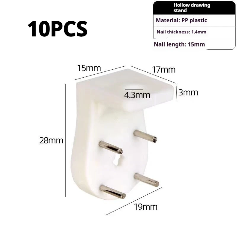 Perforated Traceless Nail Base Wall Support Shelf Non Perforated Hook Base Partition Dragging Nail