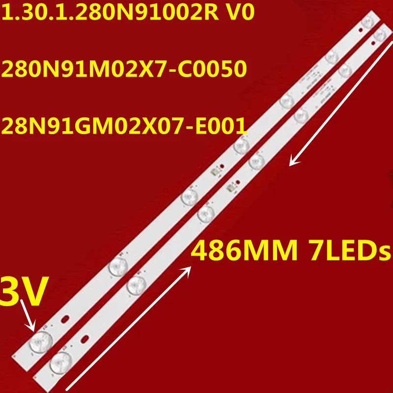 

30PCS LED Backlight strip 28N91GM02X07-E0013 1.30.1.280N91002R V0 For Philco PH28N91D PH28N91DSGW PH28N91DSGWA