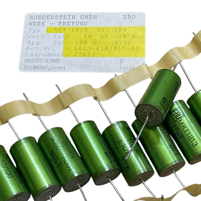 1PCS Germany Green Sprite ERO 10UF 100V MKT1813 Copper-Footed Parallel Coupling Non-Discharging Film Capacitor