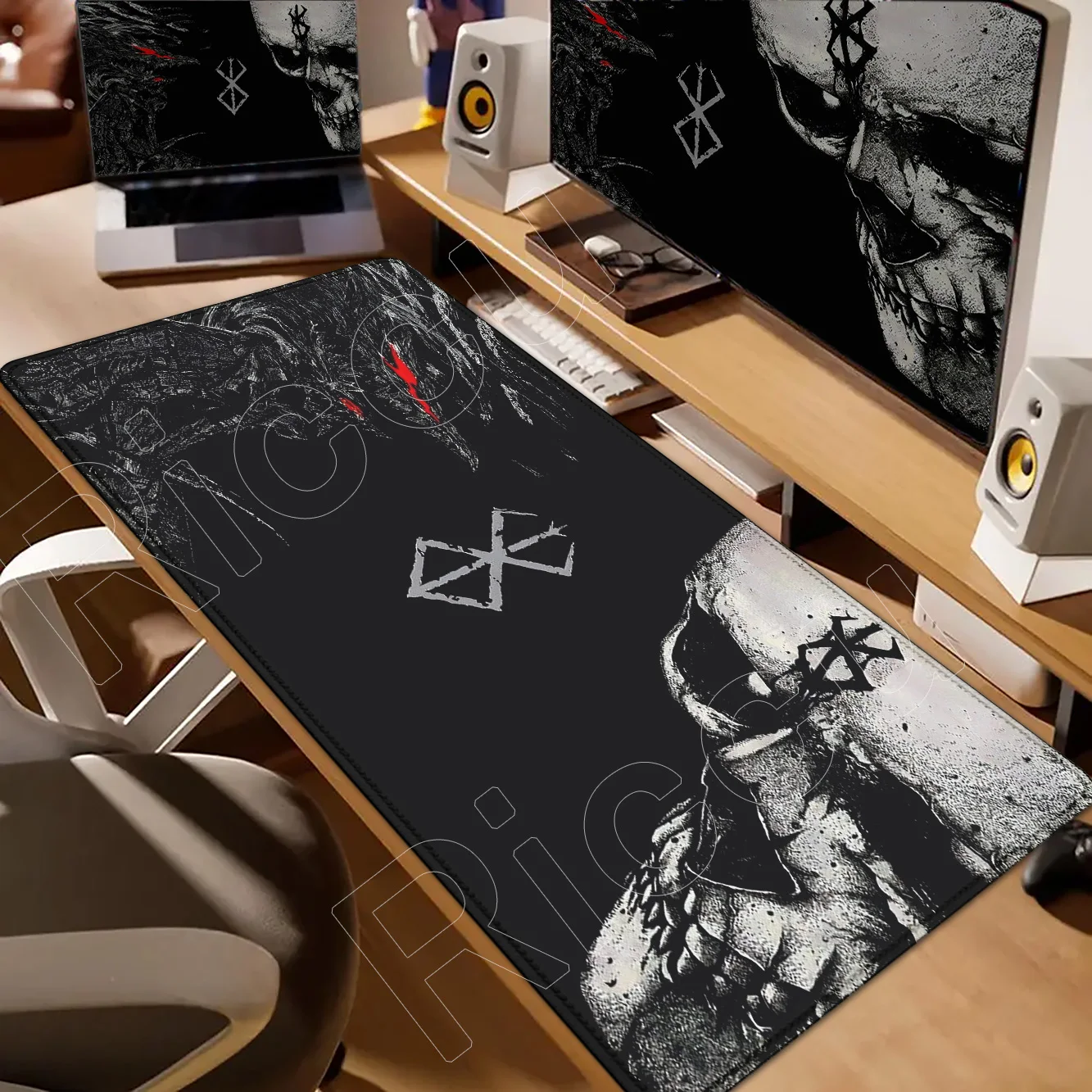 

Новое изображение Berserk Guts Коврик для ноутбука Мышь Speed Deskmat Игровой коврик для мыши Компьютер HD Большая клавиатура Guts Sword in Berserk Коврик для мыши