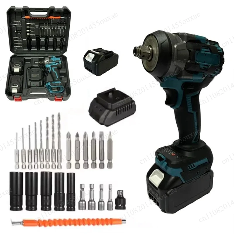 21V Multipurpose Cordless Impact Wrench Brushless Motor 500N High Torque Lithium Power Tool for Home DIY