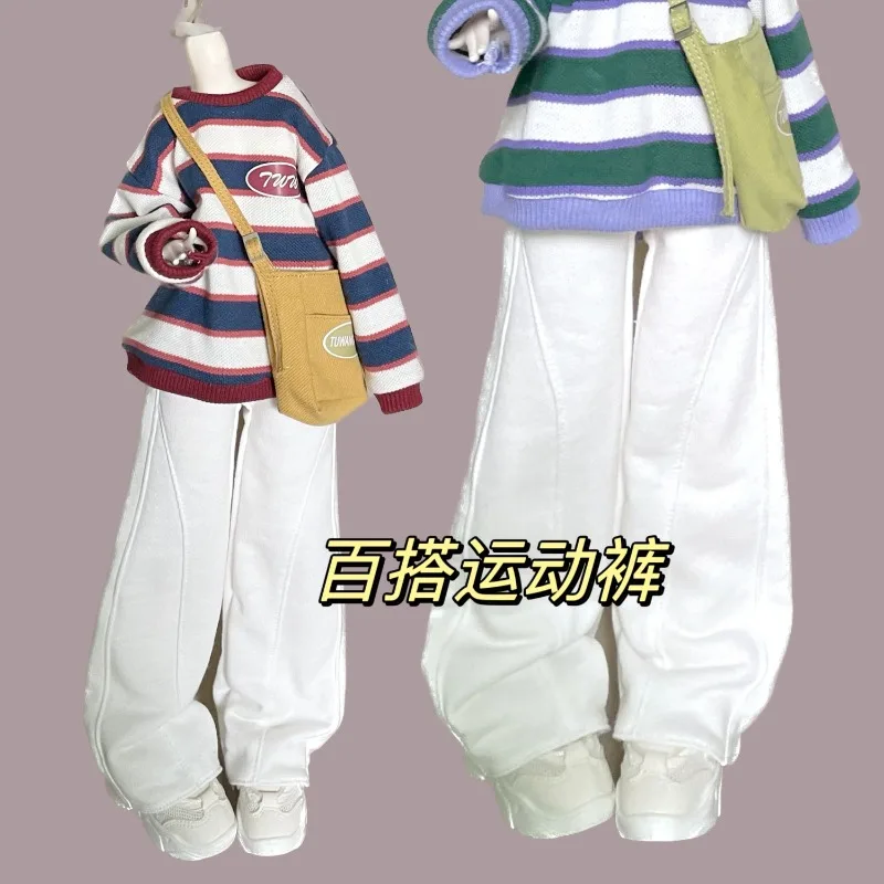 BJD  Sport Wide Leg Pants for Blyth OB24 1/6 1/4 1/3 Customized Doll Clothes Accessories CWB366