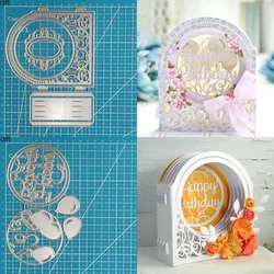 Lucky Goddess Metal Cutting Dies 3D Birthday Frame Diy Scrapbooking Photo Album Decorative Embossing Paper Card Crafts