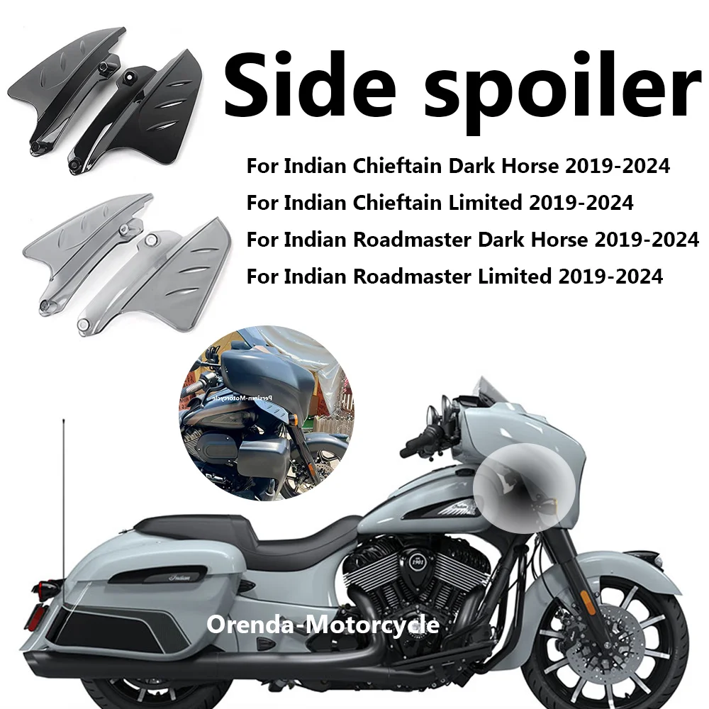 nuovo-moto-parabrezza-carenatura-spoiler-laterale-deflettore-kit-per-il-chieftain-indiano-roadmaster-dark-horse-limited-2019-2024