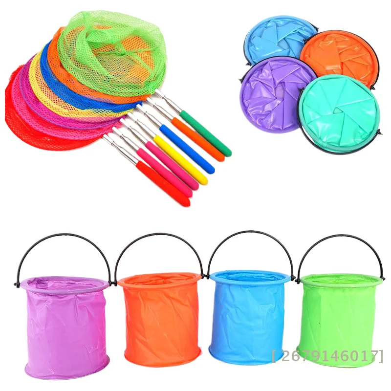 

【YY26】Outdoor Sand Pool Play Tool Beach Sand Toy Play Bucket Toy Folding Collapsible Bucket Gardening Tool Kids Summer Favor