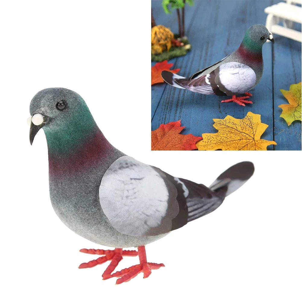 

1pcs Artificial Foam Pigeon Simulation Doves Peace Doves For Wedding Birds Animal Ornament Decorative Crafts DIY Pigeon Birds