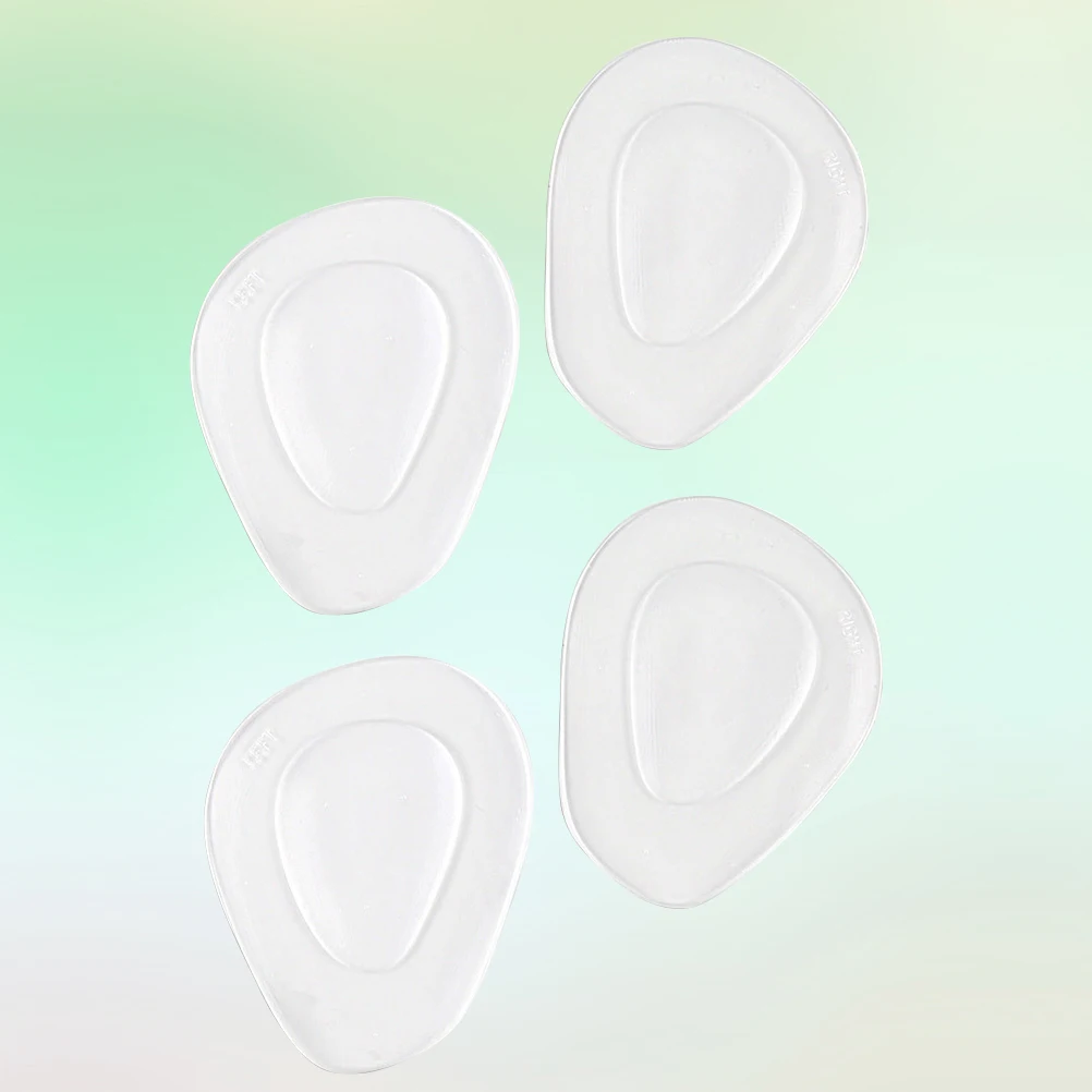 

2 Pairs Thicken Insoles Silica Gel Half Yard Pad Forefoot Non Slip Cushion Summer Heel Comfort Walking Gift Shoe Accessories