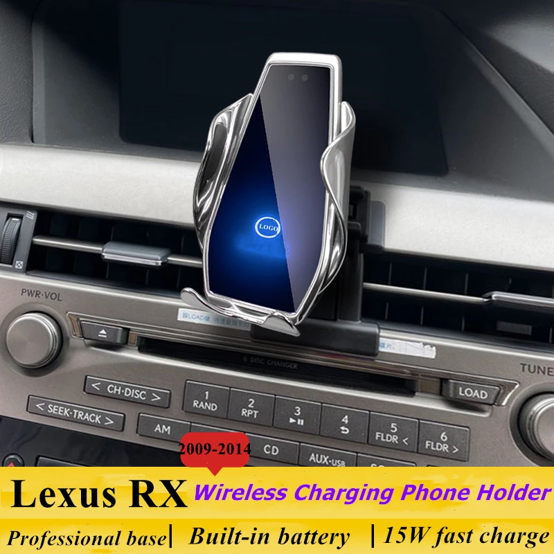 

Dedicated for Lexus RX 2009-2014 Car Phone Holder 15W Qi Wireless Car Charger for iPhone Xiaomi Samsung Huawei Universal