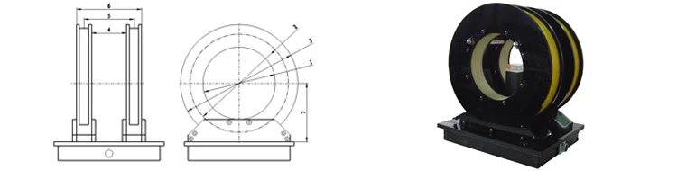 Gerador de campo magnético de bobina AC/DC Helmholtz