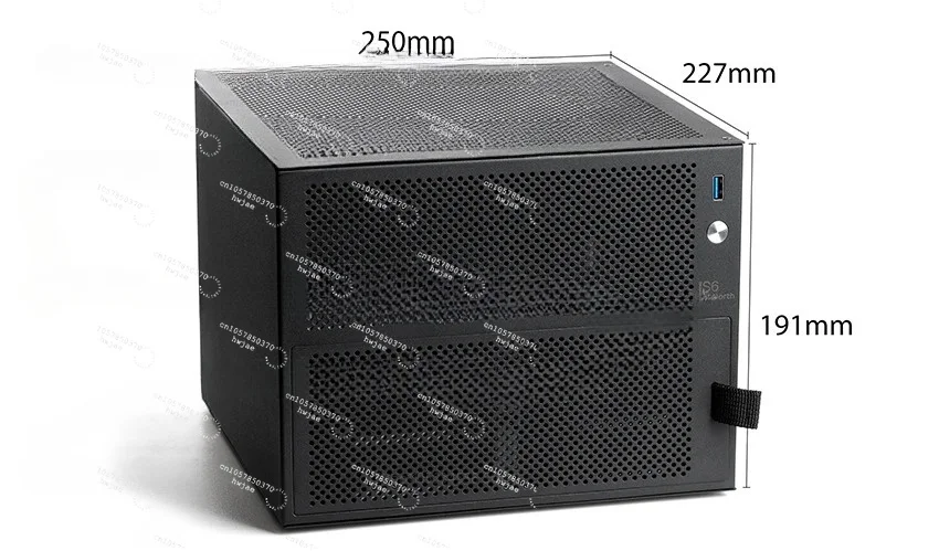 6 Bay NAS Case For Mini ITX Motherboard DIY Desktop Storage Server Small Chassis