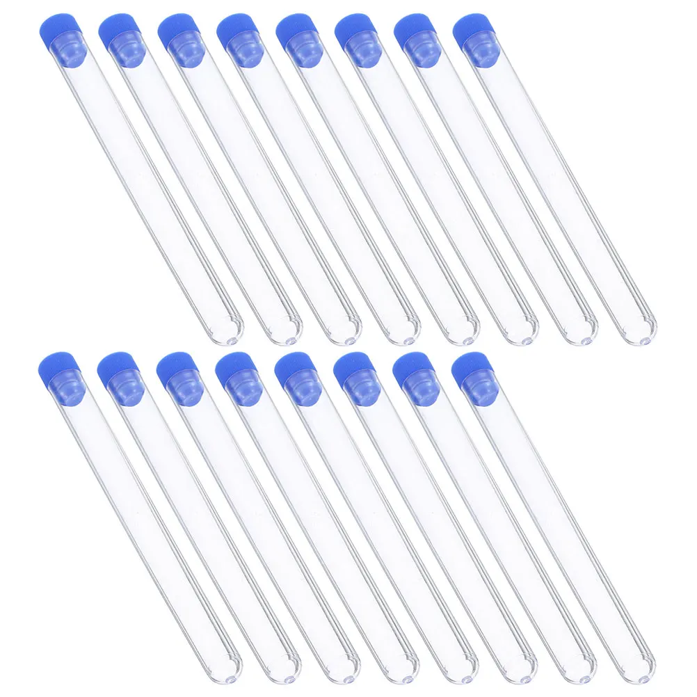 

100Pcs Transparent Sampling Tubes Clear Plastic Leakproof Storage Tubes for Laboratory Sample Collection Scientific Tests