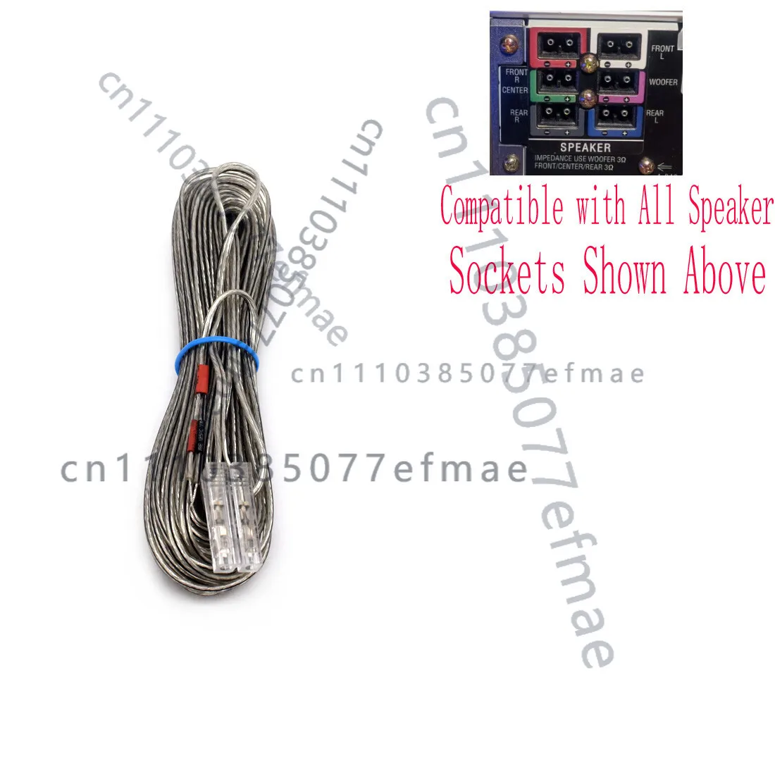 

1pcs 13Ft/33Ft Wire Speaker Cord Cable For Sony HCD-ZX66I LBT-ZX66I Speaker Cable