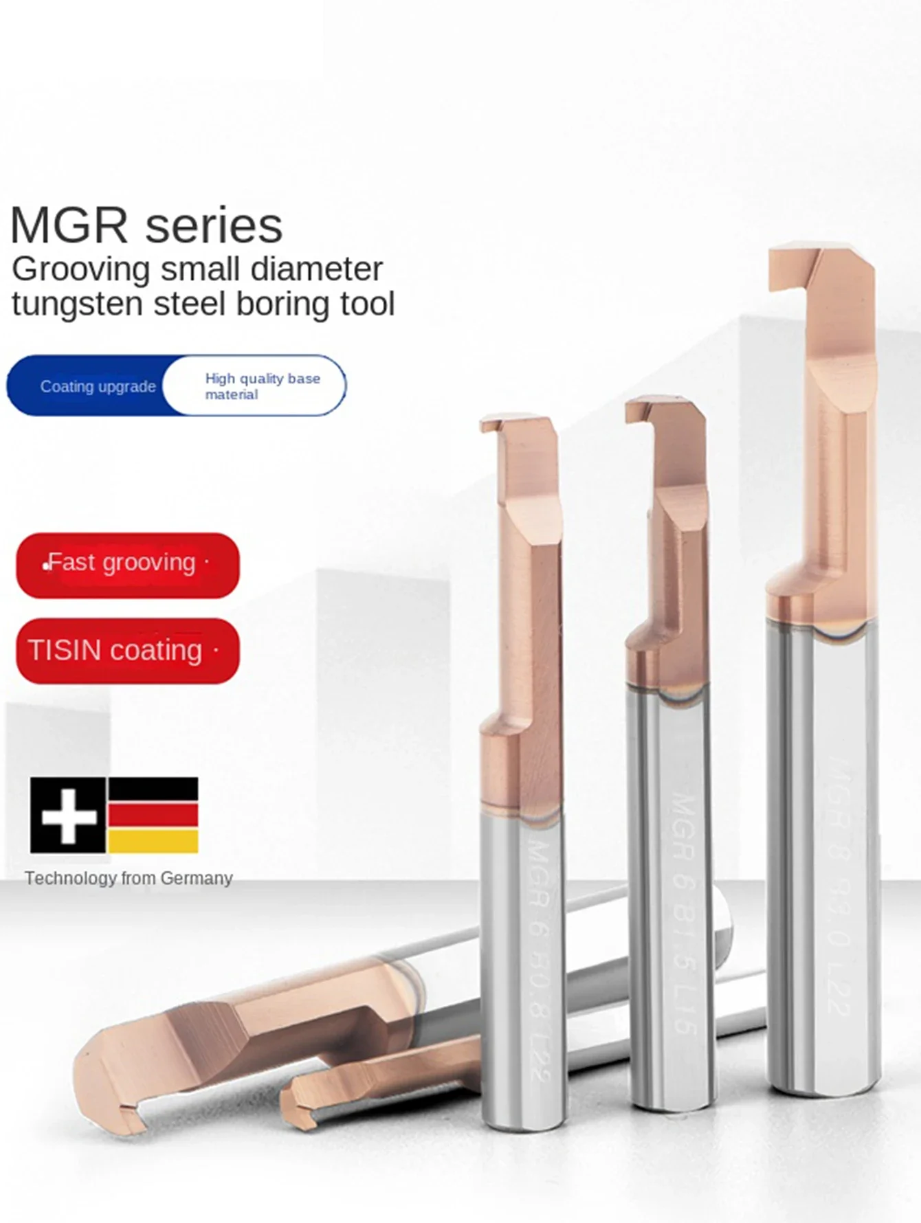 MGR Boring tool Miniature Grooving Cutter Integral Carbide Internal Tools CNC Super Seismic Small hole Turning Lathe Tools Bar