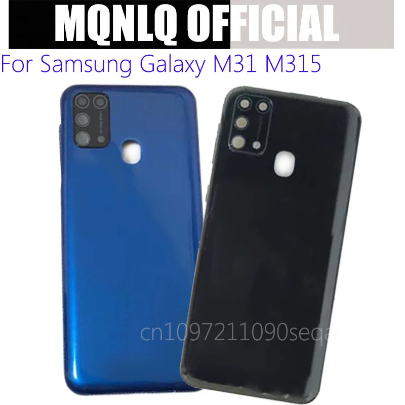 Image of Gehäuse für Samsung Galaxy M31 M315, Gehäuse, Batteriefach, hintere Abdeckung mit Kameralinse, seitlicher Knopf