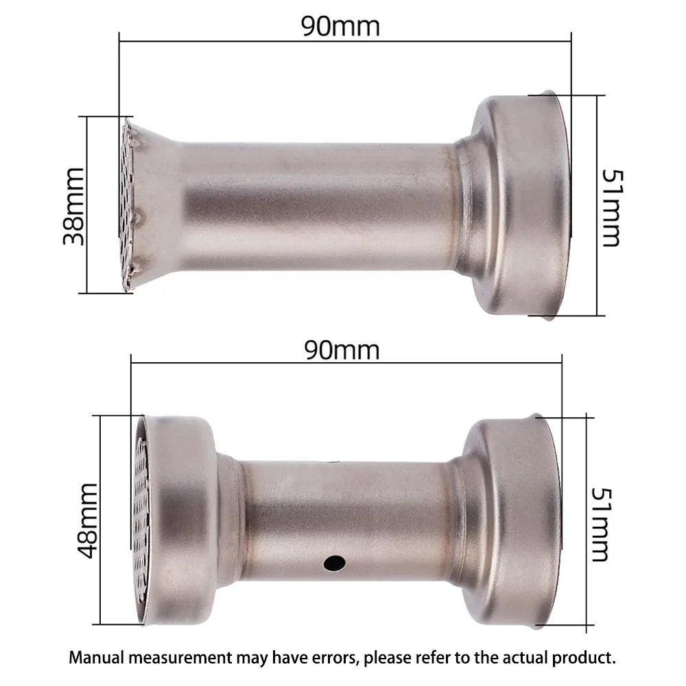 51mm 60mm Universal Motorcycle Slip On DB Killer Catalyst Silencer Noise Sound Eliminator Exhaust Flow Moto Escape Muffler