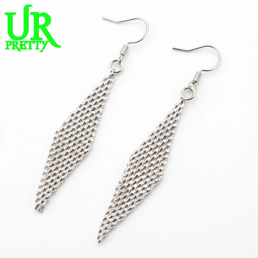 925 Sterling Silver Light Luxury Multi-Layer Chain Tassel Earrings Women Fashion Gift Party Engagement Wedding Charm Jewelry
