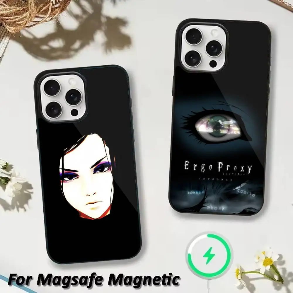 Anime E-ergo P-Proxy Phone Case For iPhone 17,16,15,14,13,12,Plus,Pro,Max for Magsafe Magnetic Wireless Charging