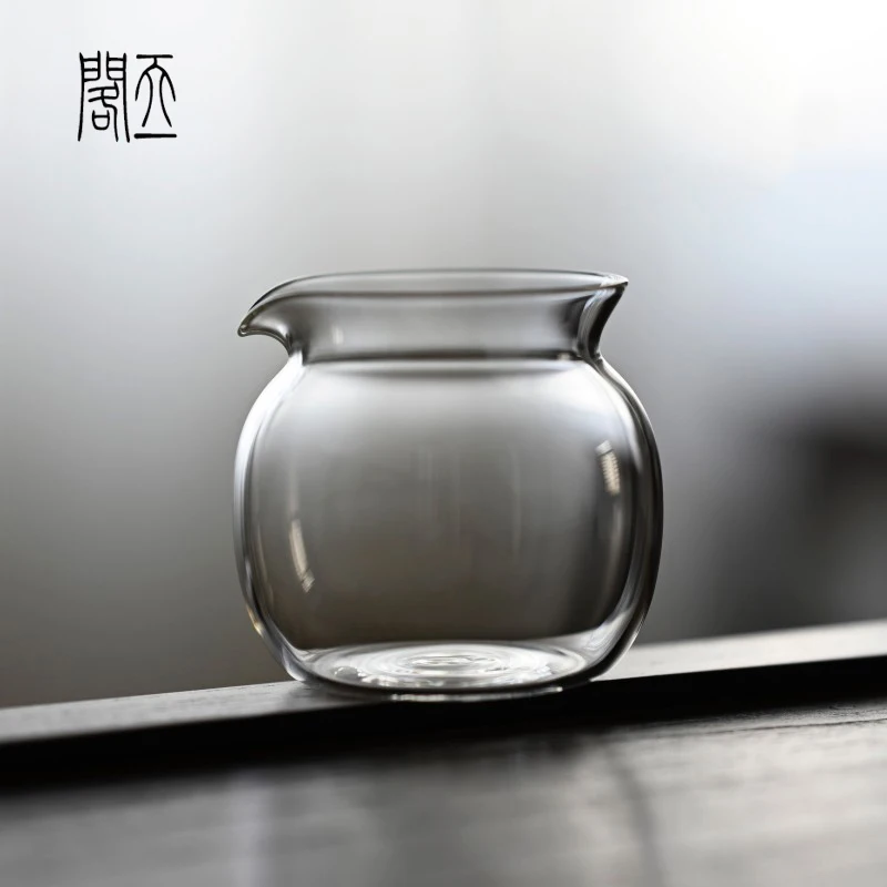 

Thiened Heat Resistant Small Size Chinese Sle Glass Gongfu Tea Set Teaware xing Pot for Home Use Even Cup Distribution