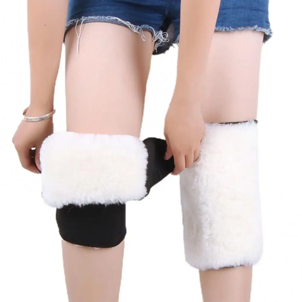 2023 Winter Wool Knee Pads Unisex Cashmere Knee Warmers Prevent Arthritis Keep Warm Knee Protector Thick Cotton Kneepad