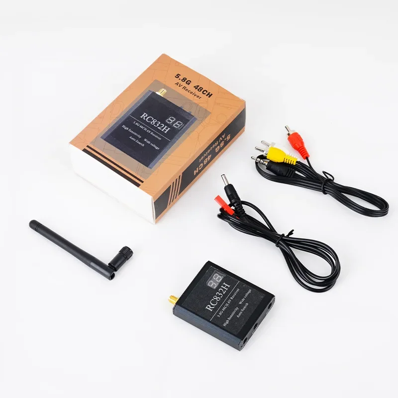 FPV Wireless Audio Video Transmitter Receiver Set 5.8G 600mw for TS832 RC832 48CH for Aerial Photography for Drones for RC