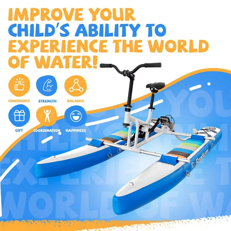 The Latest Kids Sea Inflatable Bicycle Children Floating Water Pedal Bike Hot Sale