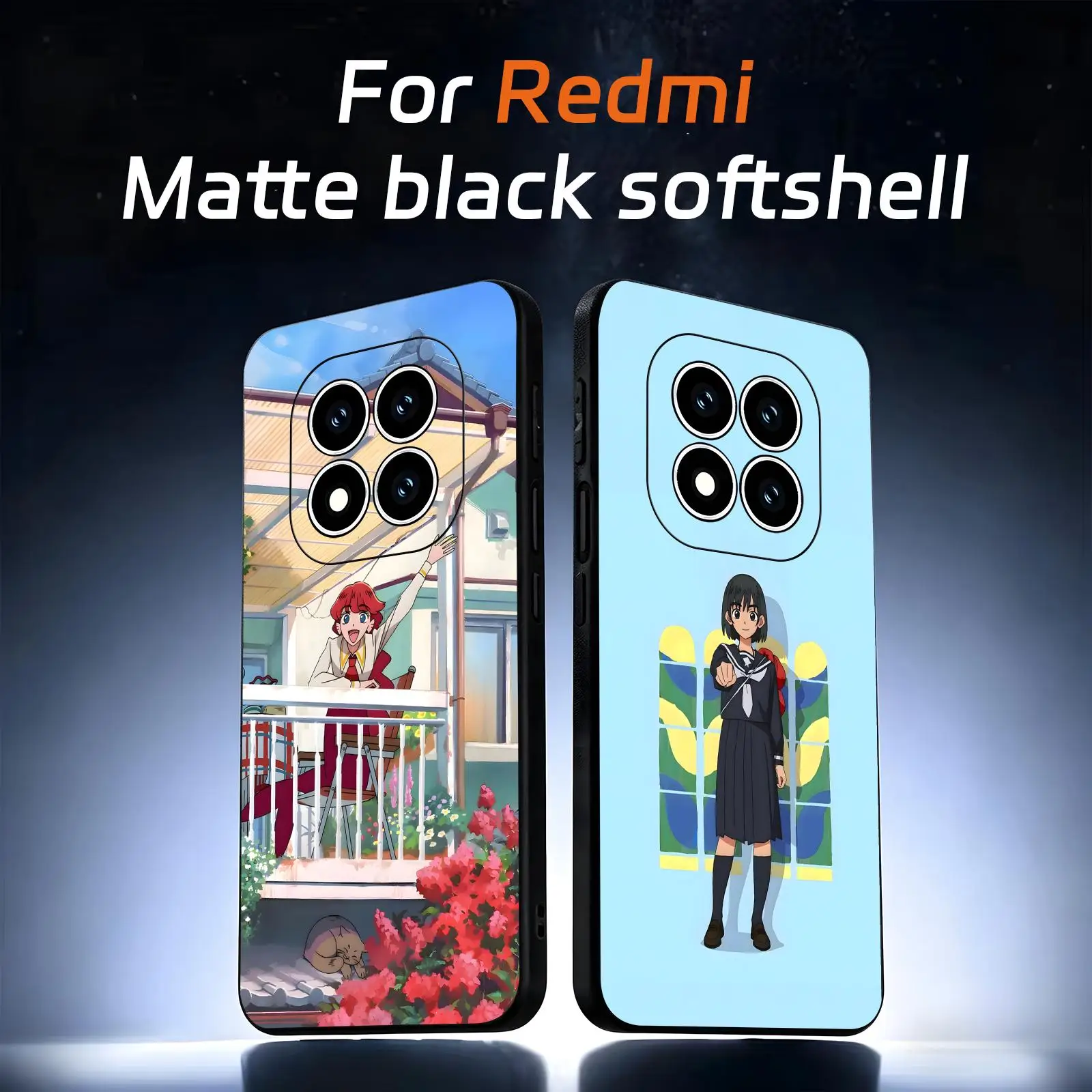 Чехол для телефона Goodbye Lara для Redmi Note15 14 13 12 11Pro Plus 5G 14C A3, мягкий черный чехол для телефона