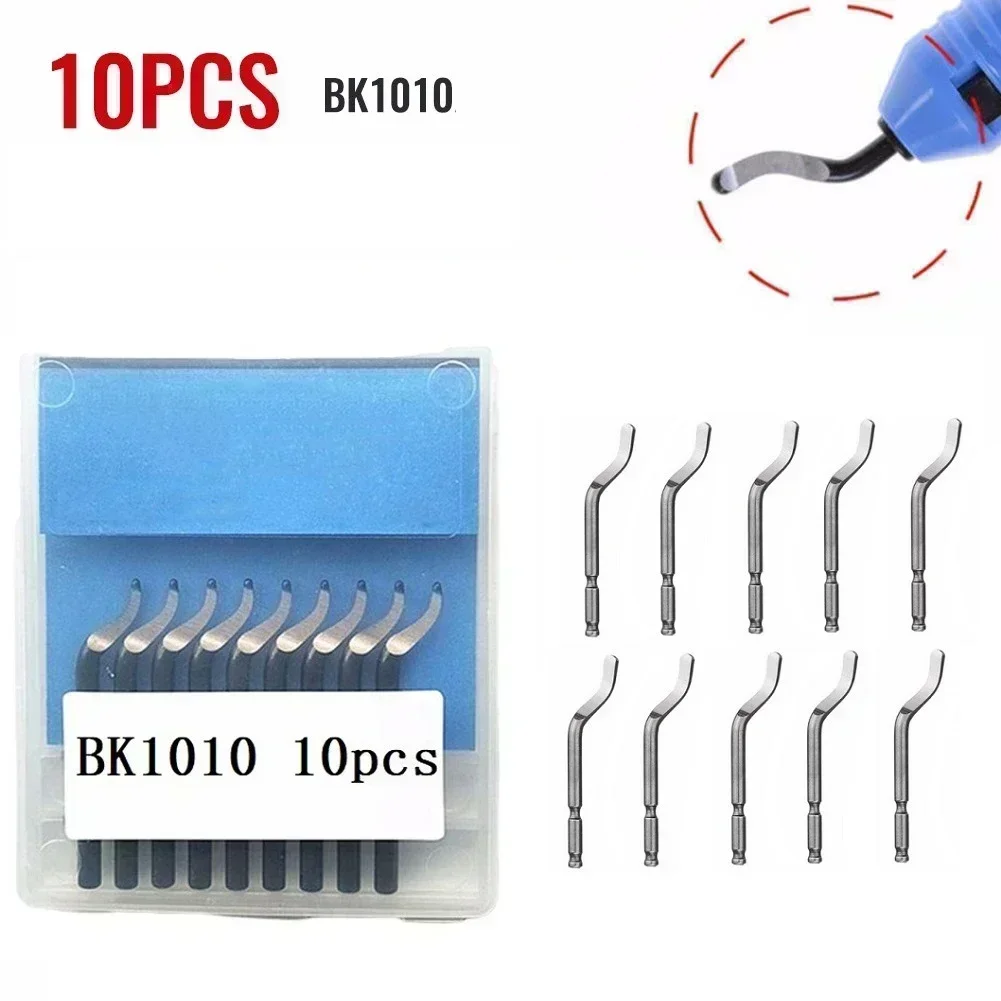 

10 шт. BK1010 DIY лезвия для резки кромок, лезвия для удаления заусенцев, лезвия для обрезки карманного скребка, лезвие для снятия заусенцев, скребок для заусенцев