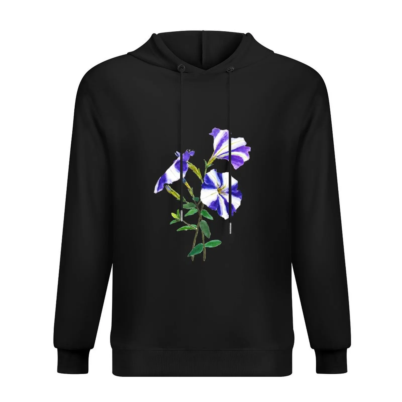 

purple petunia Hoodie graphic t shirts men anime clothes mens designer clothes korean style clothes man hoodie