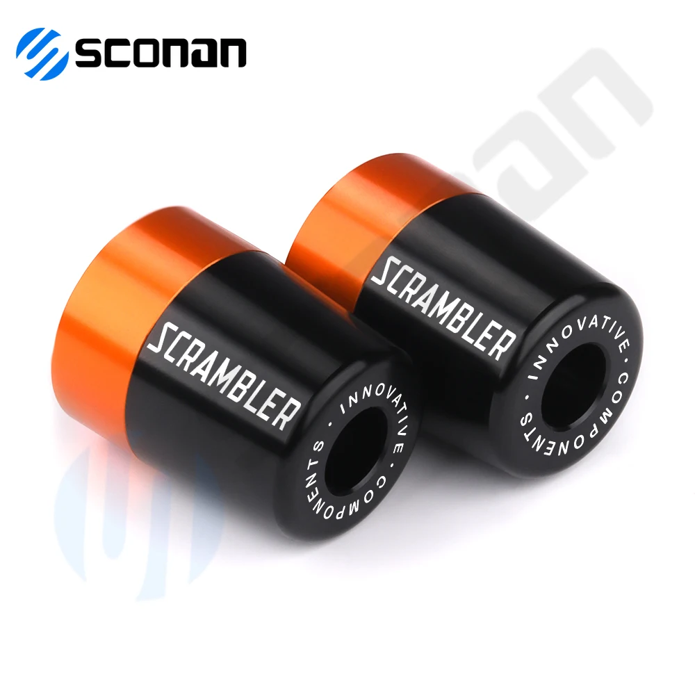 

Motorcycle Accessories CNC Aluminum Handle Bar End Weight Handlebar Grips Cap Plug For DUCATI SCRAMBLER Scrambler scrambler