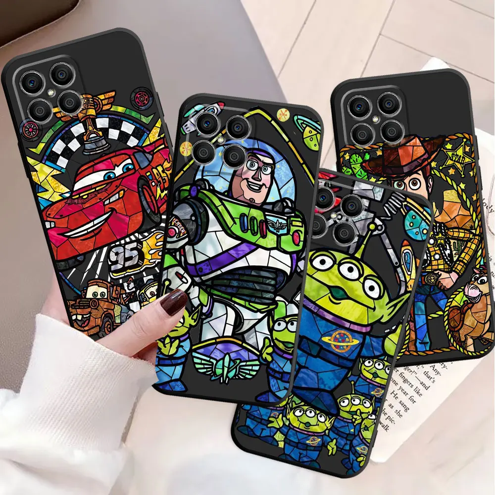 Disney Toy Story Case For Honor X8a X8 90 X9a 8X 70 X9 X6 Magic5 Pro P40 Pro Black Soft Phone Funda