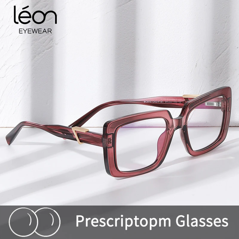 

Women Prescription Glass CR39 Lens Myopia Hyperopia Eyewear Men Blue Light Blocking Goggle Acetate Fibre Clear Eyeglasses Frame