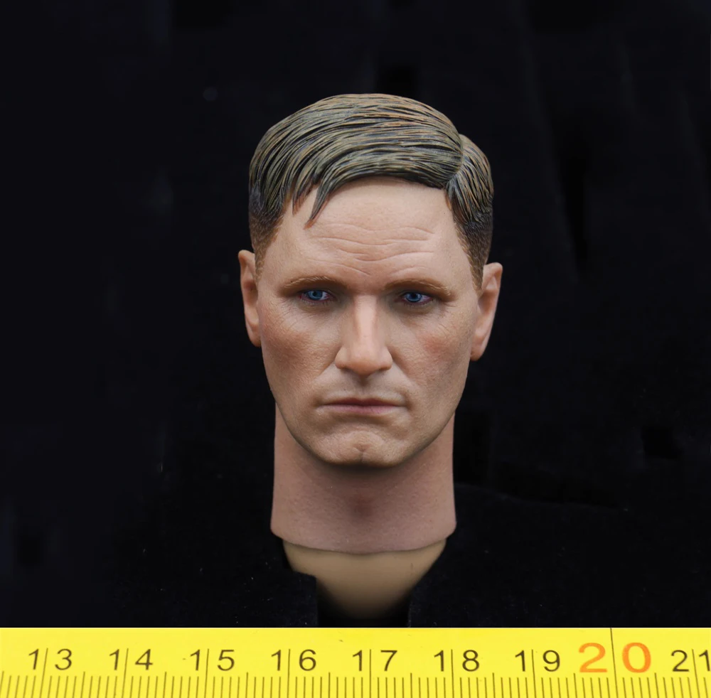 1/6 In Voorraad UJINDOU Mannelijke Pop Soldaat Head Sculpt Carving met Hals Connector Holle Schoen Luger Speelgoed Model Voor 12 "BD001 UD9051