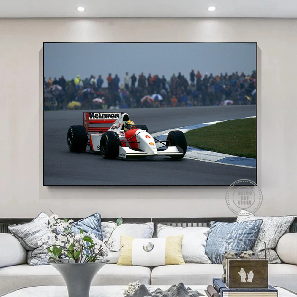Айртон-Сенна-Постер-«величайший-круг»-в-f1-Картина-на-холсте-«Формула-1»-настенные-художественные-принты-картина-для-декора-гостиной