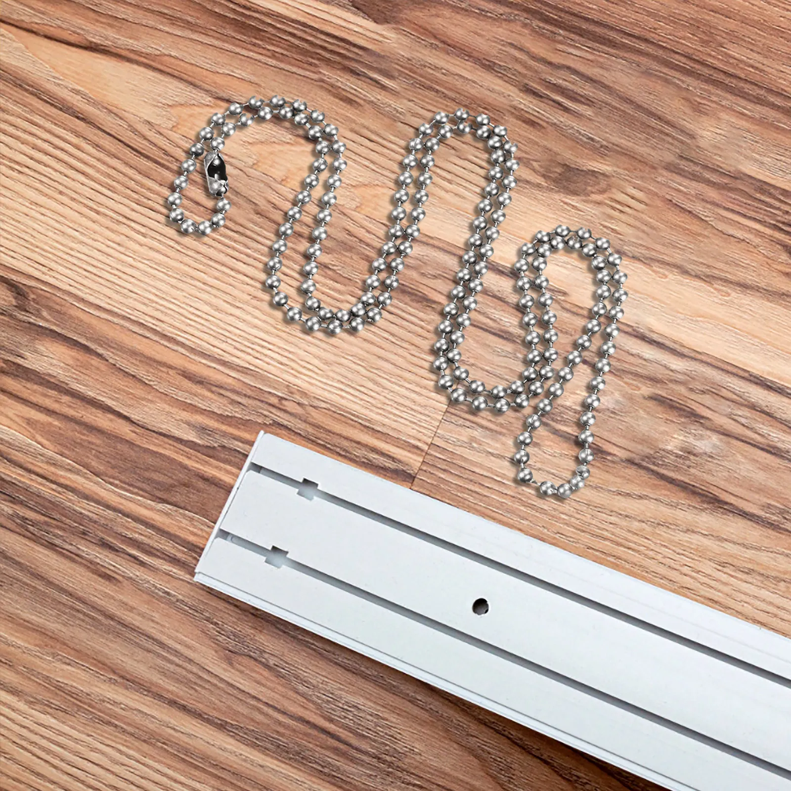 2 Sets Metal Bead Extension Chain Beaded for Lights Fixtures Ceiling Fan Connector Beads Extender Pull